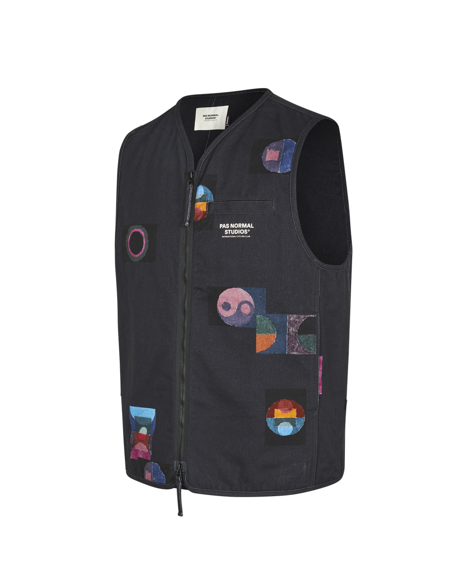 トップス Yoli / Silk wrap vest SL25 KAIDA LONG WRAP VEST - ONYX – JUDE Modern Artisan Fashion