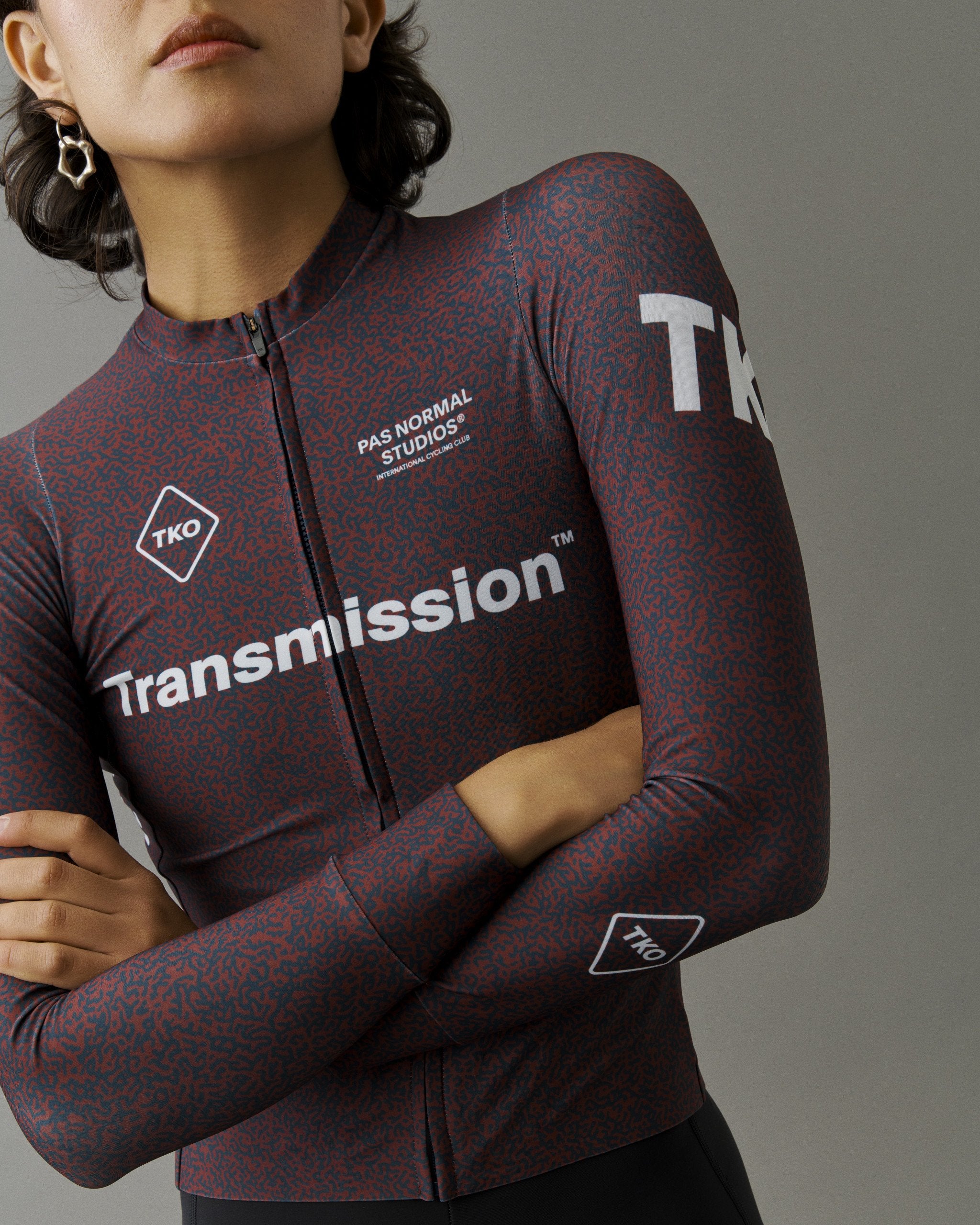 Women's T.K.O Long Sleeve Jersey - Mahogany Transmission